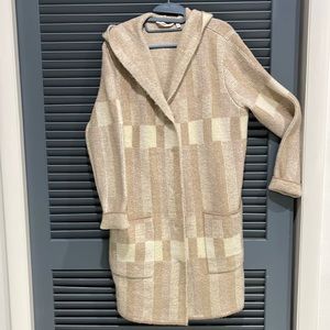 Soft surroundings hooded sweater jacket, Medium